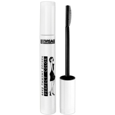 LUX visage Тушь для ресниц Perfect Color Веер пышных ресниц объемная 9г 