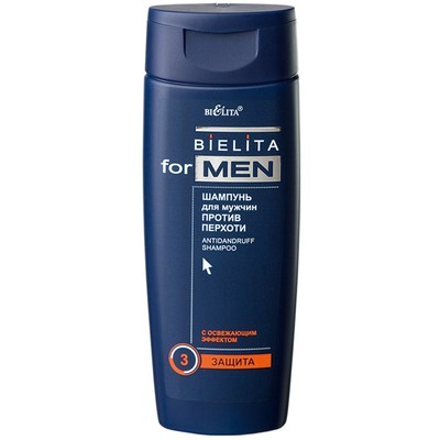 Белита For men Шампунь против перхоти С ОСВЕЖАЮЩИМ ЭФФЕКТОМ 250мл
