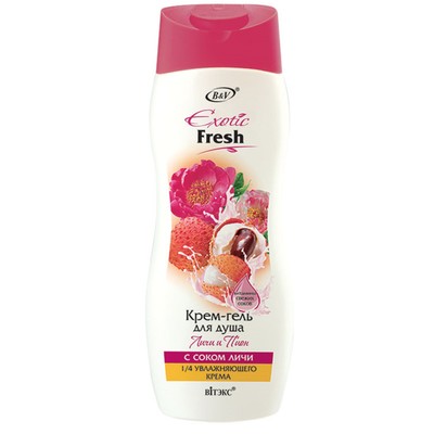 Витэкс Exotic Fresh Juise Крем-Гель для душа Личи и Пион с соком личи 500 мл