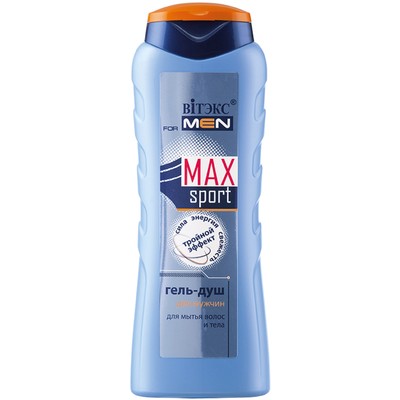 Витэкс Vitex for Men Sport Max ГЕЛЬ-ДУШ для мытья волос и тела 400 мл