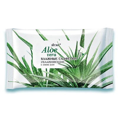 Витэкс Aloe vera Влажные салфетки УВЛАЖНЯЮЩИЕ с соком алоэ, 15шт