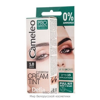 CAMELEO *Cameleo Pro Green Крем-краска для бровей 1.0 Черная