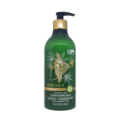 BIO WORLD BOTANICA Бальзам-кондиционер конопля-белый мед 490мл