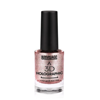 LUX visage 3D holographic Лак для ногтей тон 704 РОЗОВЫЙ ТОПАЗ