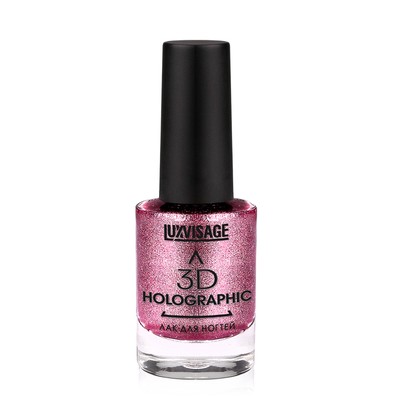 LUX visage 3D holographic Лак для ногтей тон 706 Яркий гранат