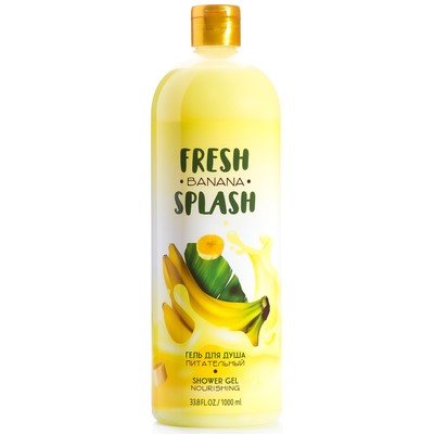 BIO WORLD FRESH SPLASH Гель для душа Питательный "Аромат банана", 1000 мл