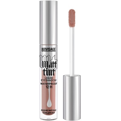 LUX visage MATT TINT WATERPROOF 12H Тени для век жидкие матовые 107 Rose Beige