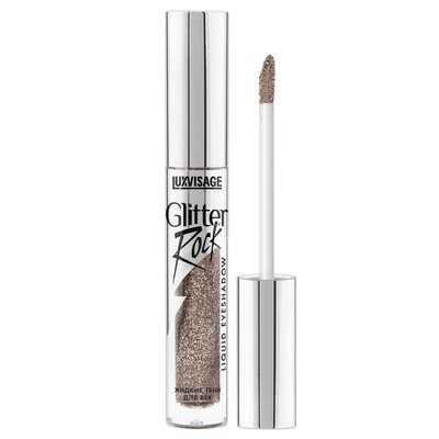 LUX visage GLITTER ROCK  Жидкие тени для век 304 Ice Brown