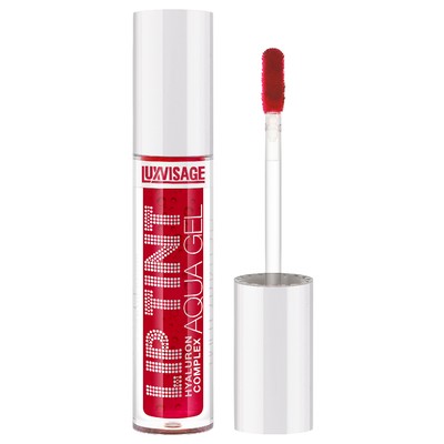 LUX visage LIP TINT AQUA GEL  Тинт для губ с гиалуроновым комплексом тон 02 Sexy Red