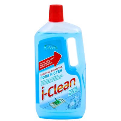 РОМАКС  I-CLEAN Средство для мытья пола и стен После дождя 1л