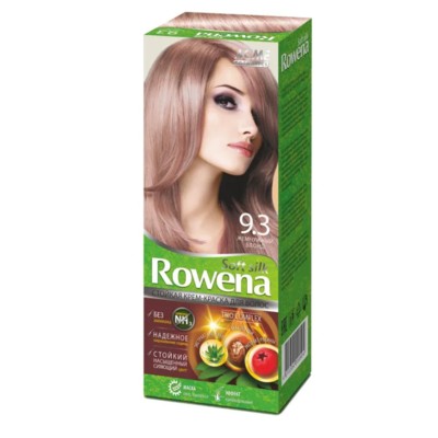 Рябина Rowena  Soft Silk Стойкая крем-краска для волос тон 9.3 жемчужный блондин