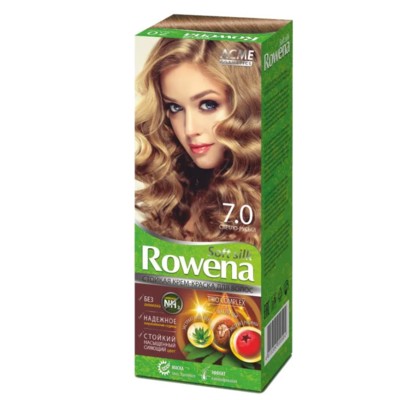 Рябина Rowena  Soft Silk Cтойкая крем-краска для волос тон 7.0 светло-русый