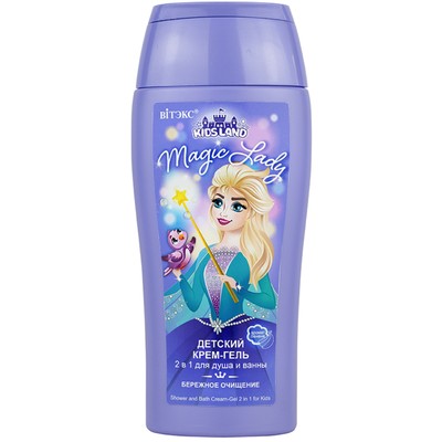 Витэкс KIDSLAND КРЕМ-ГЕЛЬ для душа и ванны детский 2в1 Magic Lady 300 мл.