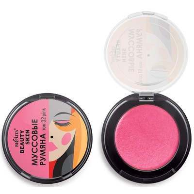 Белита Beauty Skin Румяна муссовые тон 02 pink