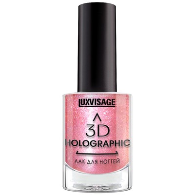 LUX visage 3D holographic Лак для ногтей тон 719 розовый кварц
