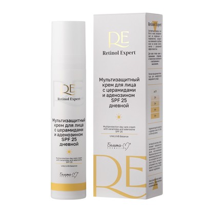 Белита-М RETINOL EXPERT Мультизащитный крем для лица с церамидами и аденозином SPF 25 дневной 50г