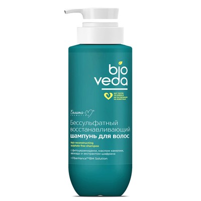 Белита-М BIOVEDA Бессульфатный восстанавливающий шампунь для волос 400 г